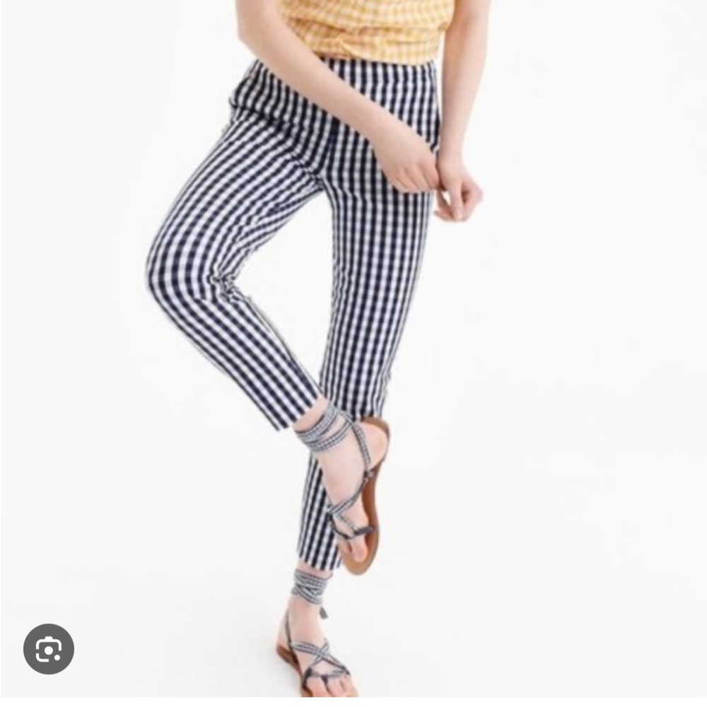 J. Crew Martie Gingham Pants Size 6